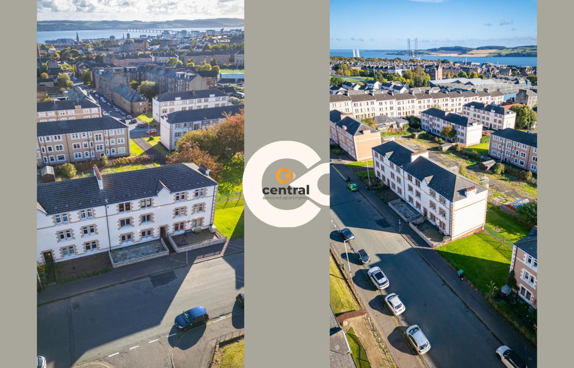 Central Serviced Apartments - 2 Bedroom - Free Street Parking - Fast Wifi - Smart Tvs In All Rooms - Ground Level - Family Neighbourhood - 3 X Double Beds - Heating 24-7 - Trade Stays - Weekly & Monthly Offers Dundee Dış mekan fotoğraf